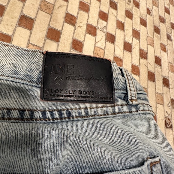 One Teaspoon Lonely Boys Low Waist Drop Crotch and Relaxed Jeans Size 26 - Picture 8 of 9